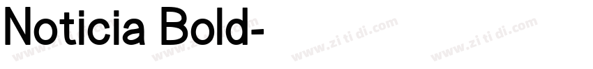 Noticia Bold字体转换